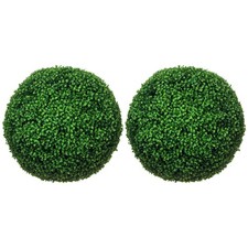 HOMCOM Lot de 2 boules de buis