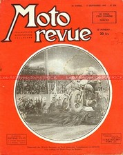 MOTO REVUE  926 Guide SIDE CAR ; Course de Côte d’ALGER ; TOURIST TROPHY 1948