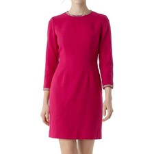 Robe rose en laine, robe
