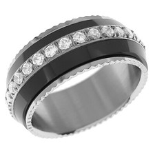 Bague Femme anneau tournant en