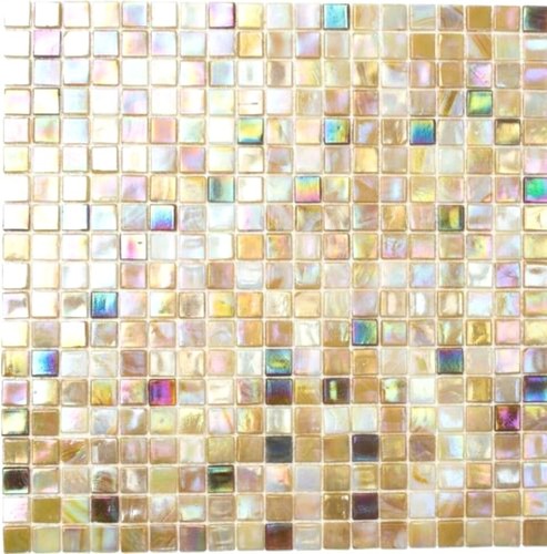 Mosaïque verre sable brique - verre,