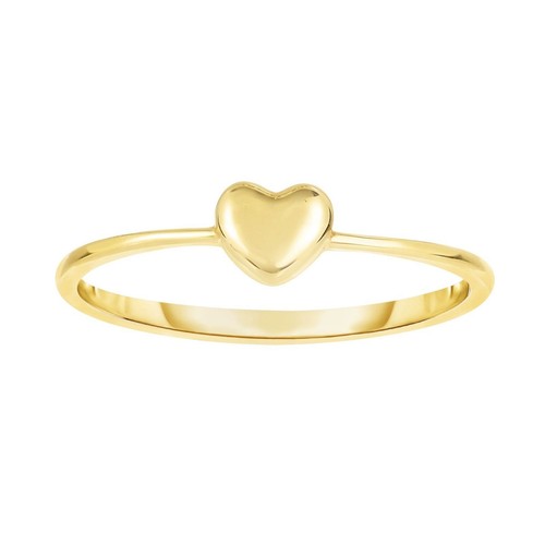 Bague design cœur puffed - bague,