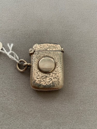 Antique sterling silver match - antique,