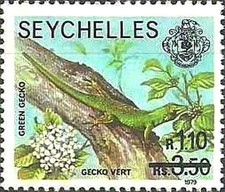 Timbre Reptiles Gecko Seychelles 428 ** - 83236FS