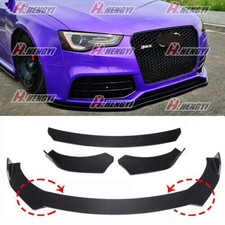 Lèvre Lame Noir Jupe De Pare-Choc Avant Pour Audi A4 B7 B8 A3 S3 RS5 RS6 RS7