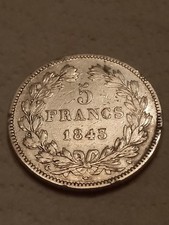 pièce 5 F argent Louis Philippe 1843