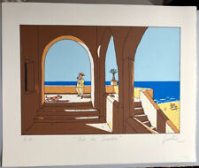 LOUSTAL PRÈS DU SOUDAN SÉRIGRAPHIE EXEMPLAIRE EA/SIGNÉ CARTON 1985