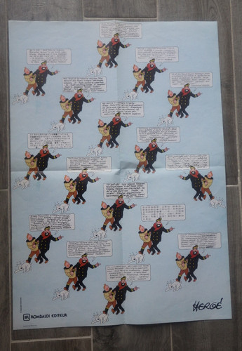 Poster rombaldi hergé - rombaldi,