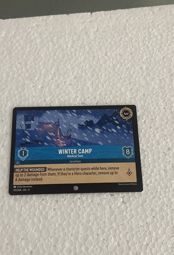 Winter camp medical tent - winter,