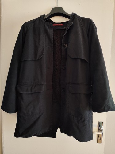 Manteau noir coton comptoir - manteau,
