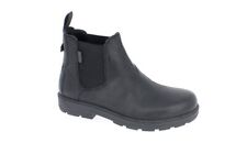 Luxury Bottines Homme Valter en Cuir Water Résistant C/Élastiques - Ner (Noir)