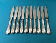 1 grand couteau CHRISTOFLE modèle MARLY métal argenté  couvert ROCAILLE 24,5 cm