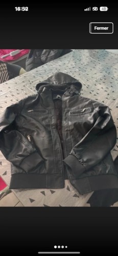 Blouson semili cuir chaude