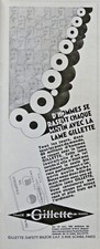 PUBLICITÉ DE PRESSE 1928 LAME GILLETTE SAFETY RAZOR