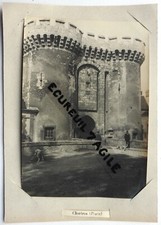photo CHARTRES porte fortifiée et chiens 22x16 cm X35
