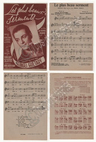 Partition georges guetary les - georges,
