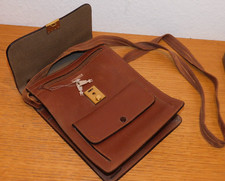 1970 VINTAGE le tanneur SACOCHE sac à main homme CARTABLE + 2 CLES