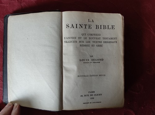 Sainte bible par louis - par,