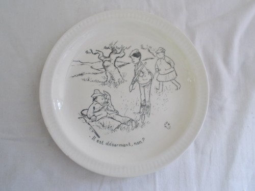 Assiette humoristique jean - assiette,