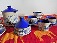 RARE   VALLAURIS    service  à  chocolat    Complet     vintage