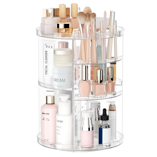 360 rotating makeup organizer - makeup,