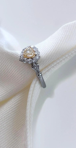 Bague fiançailles cœur or - de,