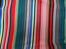 Cotton Twill Serape Stripe Fabric by the Yard 