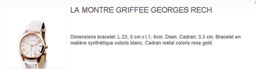Superbe montre georges - superbe,
