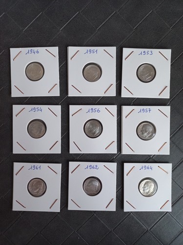Lot pièces one dime usa - de,