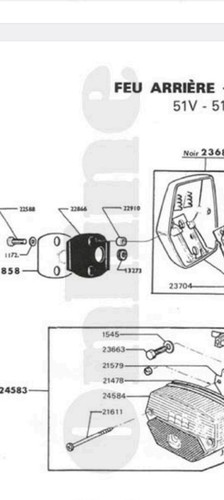 Motobecane 22910 entretoise - motobecane,