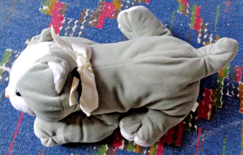 Sor doudou peluche chat - chat, gris