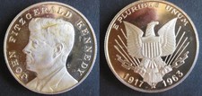 États Unis Médaille en argent John Fitzgerald Kennedy 1917 – 1963