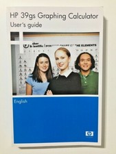 Guide / USER'S GUIDE Manuel Calculatrice Graphique HP 39GS En Anglais