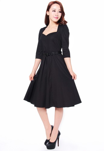 Noeud robe noir - robe, dos