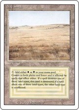 Magic MTG - Savannah - Revised - 3ème Edition - POOR - EN