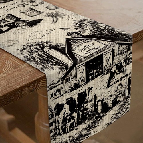 Chemin table rétro style - chemin,