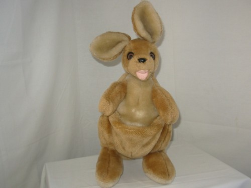 Peluche kangourou vintage 30cm - kangourou,