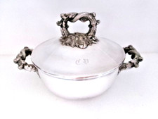 Légumier en métal argenté