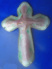 ancienne CROIX EMAUX D'ART
