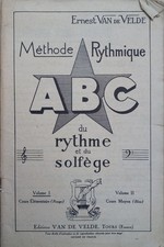 Musique méthode Rythmique ABC du rythme au solfège - Ernest Van de Velde