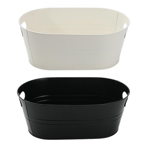 Seau glace ovale galvanisé - seau,