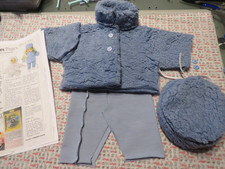 kit vêtement poupée modes et travaux Cécile février 1991