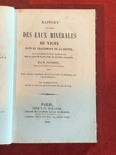 RARE - EAUX MINERALES DE VICHY - TRAITEMENT DE LA GOUTTE - PATISSIER -  1840