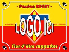 PLAQUE SUPPORTER RUGBY USAP