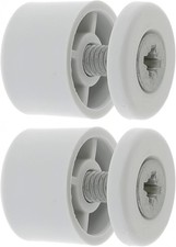 2x Butée d'arrêt lame finale volet roulant ronde 15mm Ø22mm fenêtre, gris clair