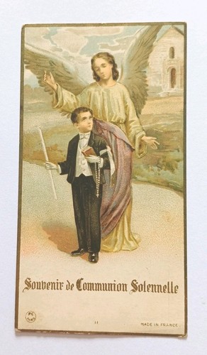 Ancienne image pieuse - , souvenir