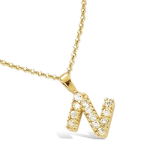 Collier pendentif alphabet - collier,