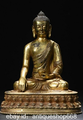 Ancien tibet bronze doré - 8,