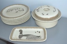 Soupière 6 Assiettes 1 Plat Long Thomas Germany Décor Canard