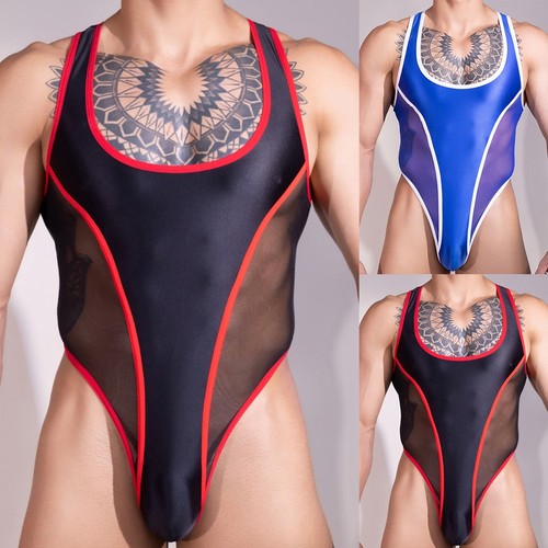 Body transparent homme string